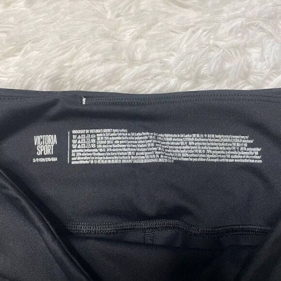 Victorias Secret Leggings Size Small Pants Black High Rise Mesh Yoga Sports - Picture 2 of 11